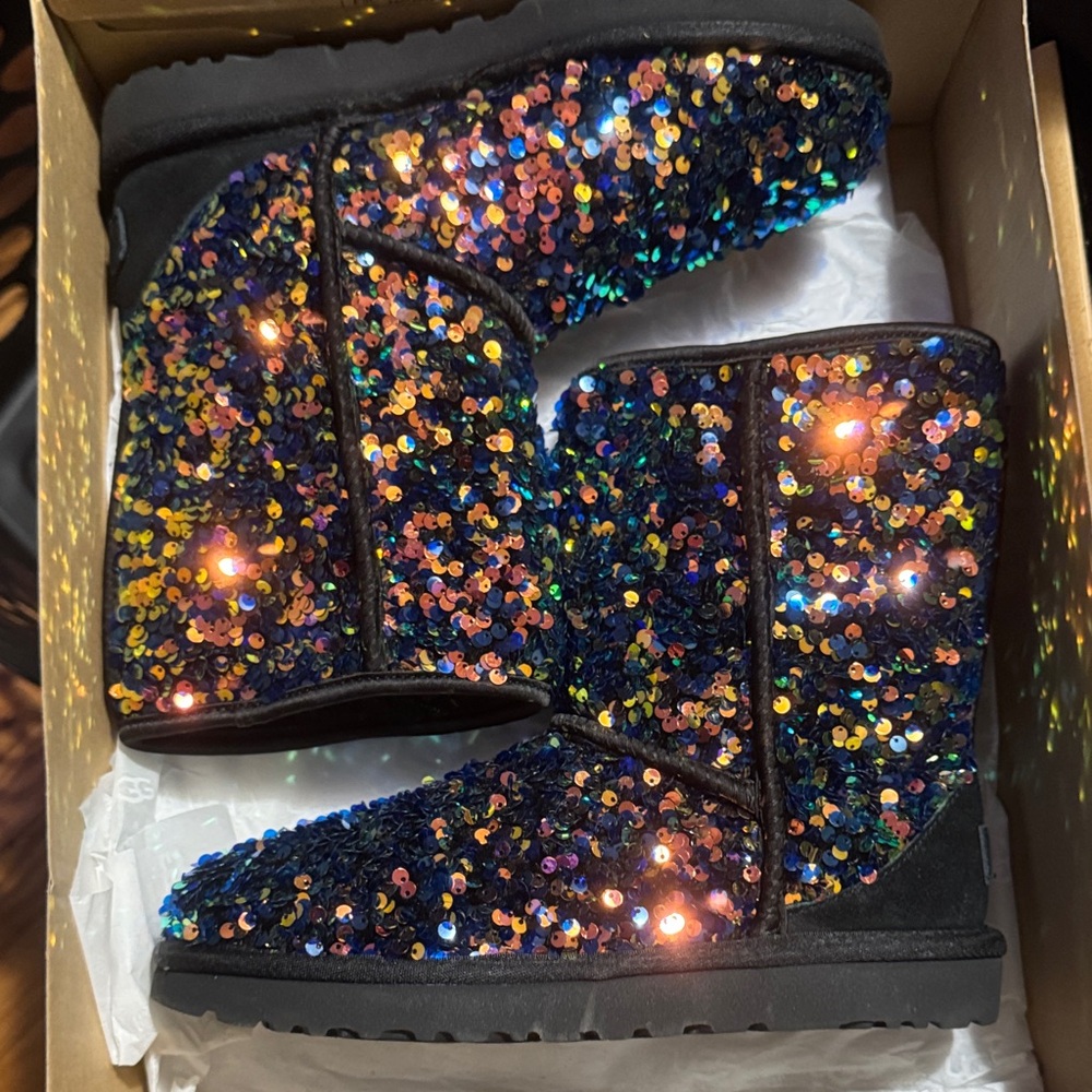 UGG Multicolor Sequin Boots
